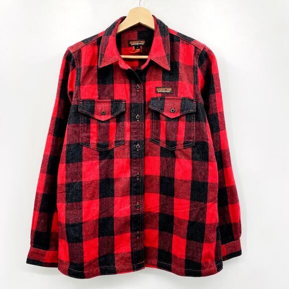 Patagonia Red Plaid Flannel Button Down - Picture 1 of 6